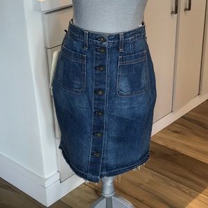 NWT $198 Rag & Bone Denim Skirt Sz 27 4